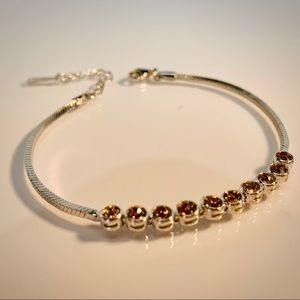 925 Sterling Silver Champagne Bracelet